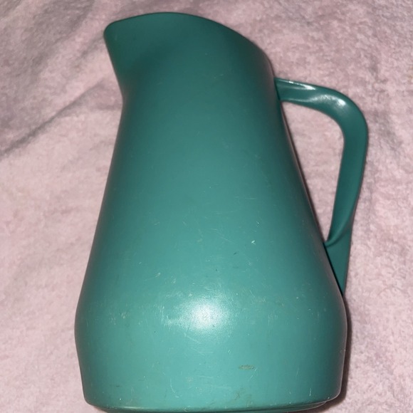 Vintage BOLTA Restaurant Ware Water Pitcher Plastic Green Lawrence Mass - Picture 5 of 9